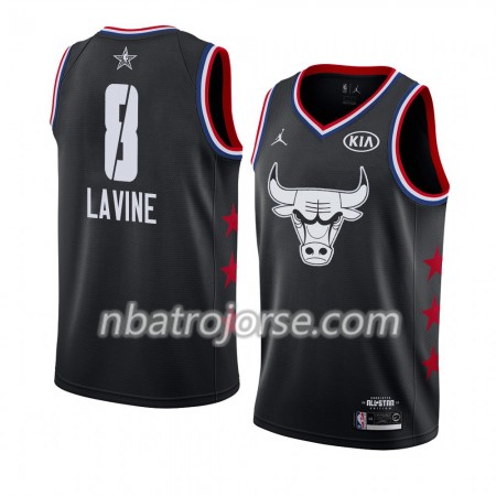 Män Chicago Bulls Tröja Zach LaVine 8 2019 All-Star Jordan Brand Svart Swingman